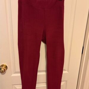 Cuddl Duds Kids Burgundy Leggings